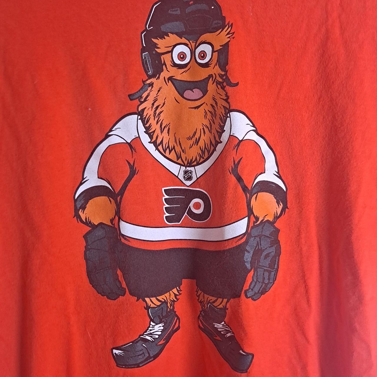 Men's Fanatics Branded Orange Philadelphia Flyers Gritty Mascot T-Shirt