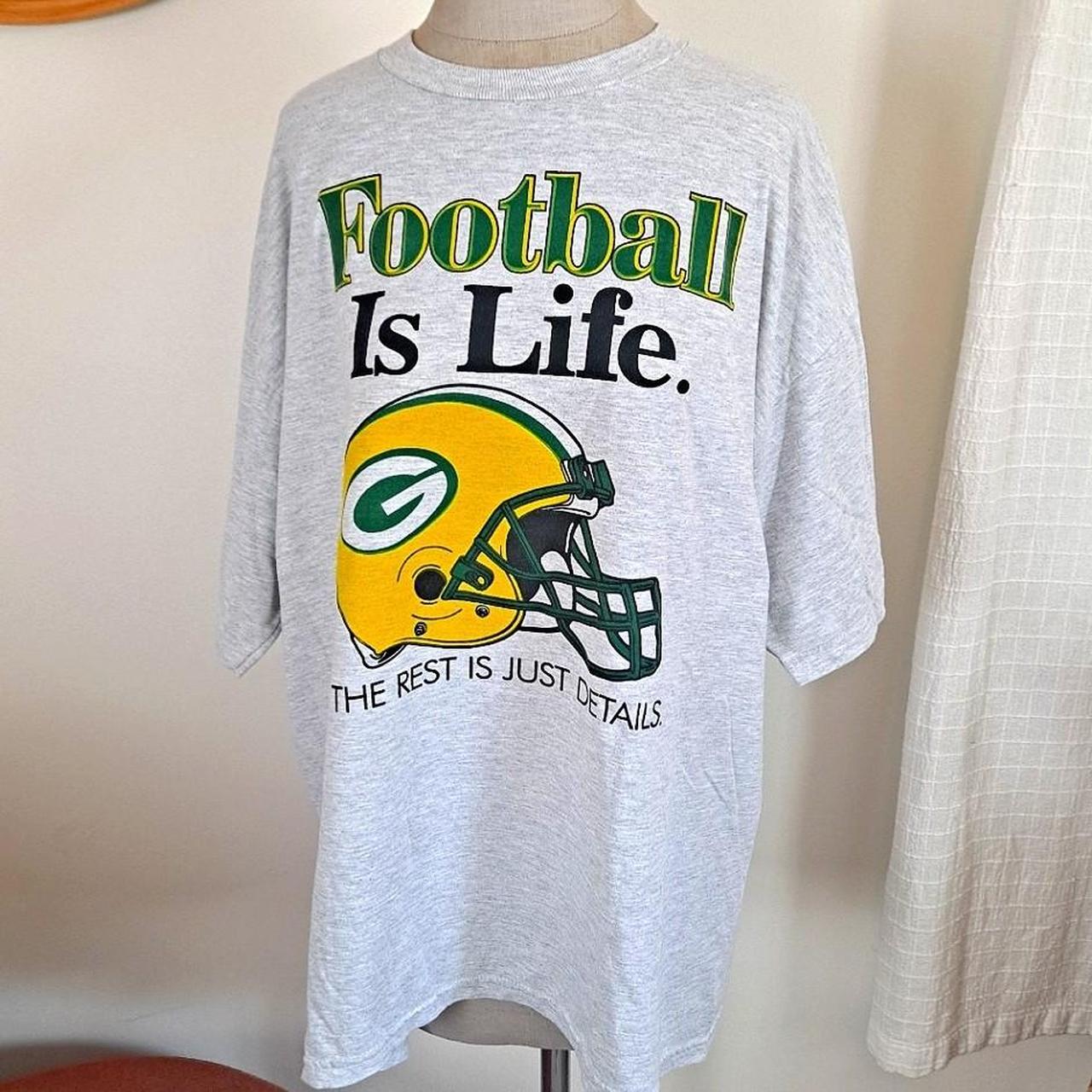 VINTAGE Green Bay Packers NFL Football is Life Shirt... Depop