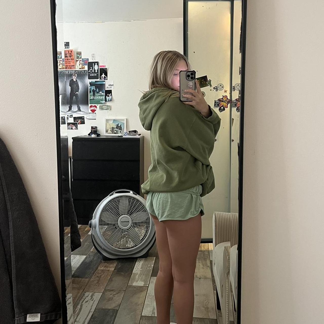 Brandy Melville Christy Green New York Zip Up... Depop