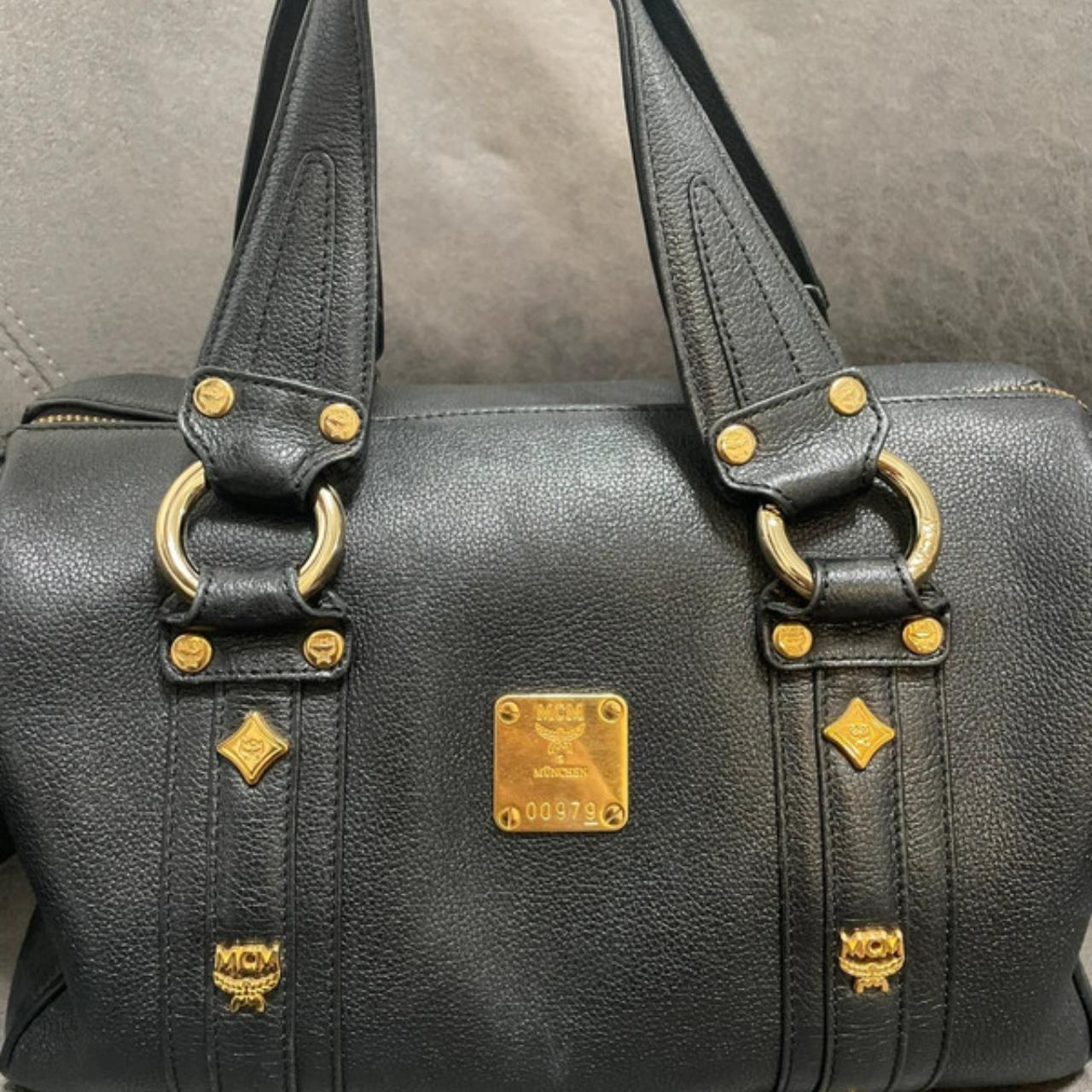 Vintage Mcm Mini Boston Black Mcm Boston Bag MCM Black Boston Bag