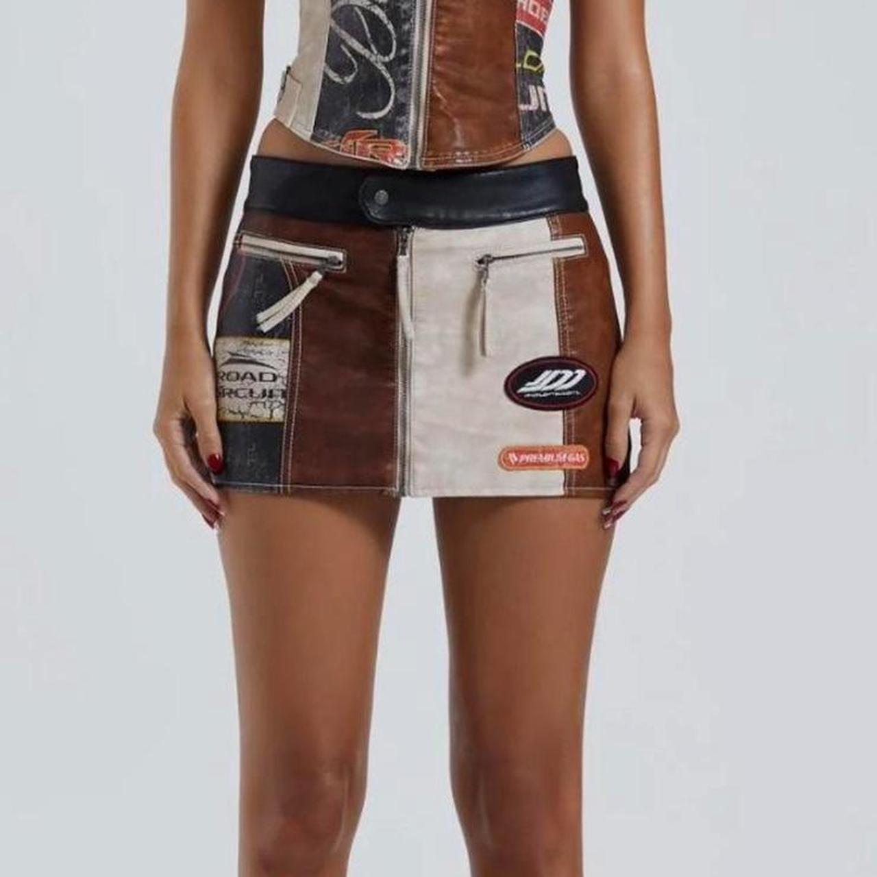 Daytona Vegan Leather Mini Skirt  Mini skirts, Jaded london, Leather mini  skirts