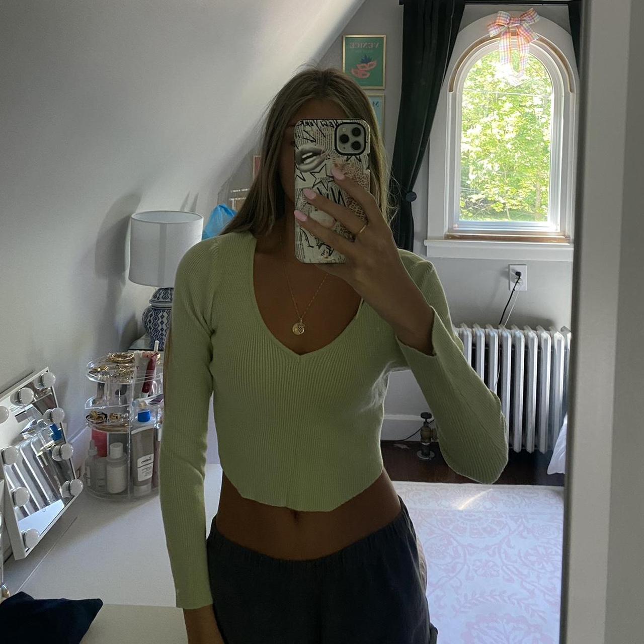 LA Hearts by PacSun Women's Sweater Green M – Green LA Hearts - Main Image