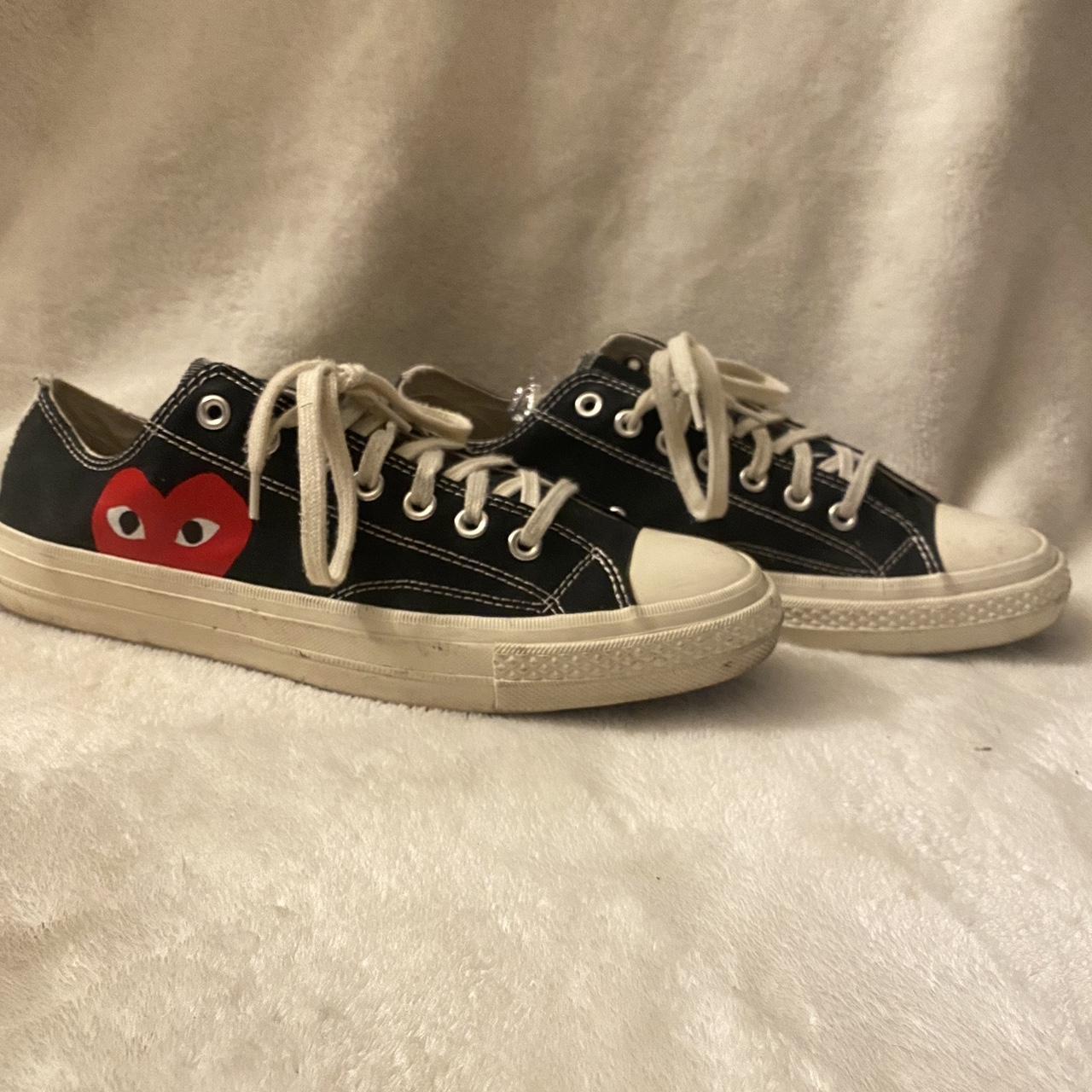 Comme des Garçons Play Men's Black and Red Trainers