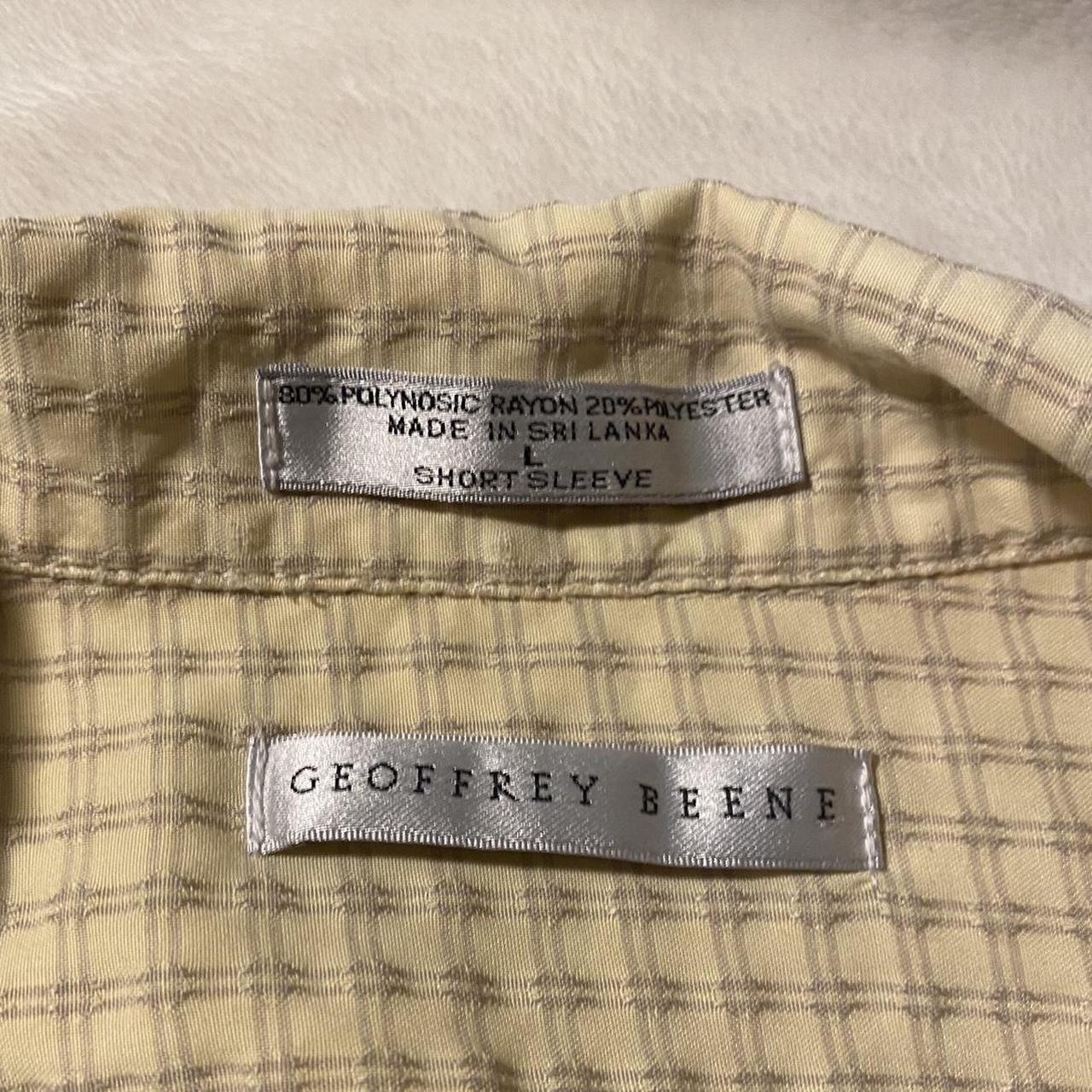 Thrifted Geoffrey Beene button down Unisex(size L-m,... - Depop