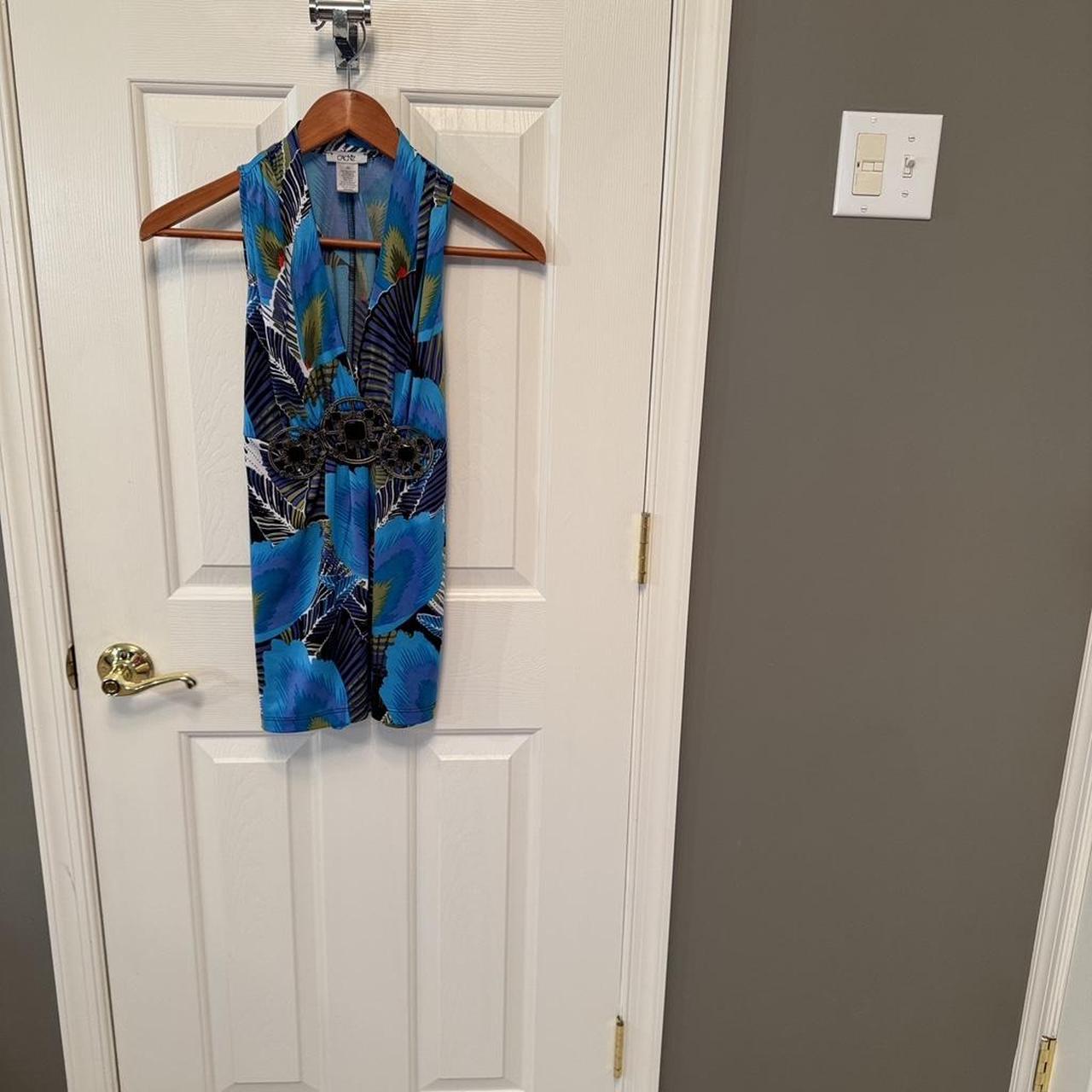 Cache Women's Top - Blue/Multi - XS – Cache blue … - image 4