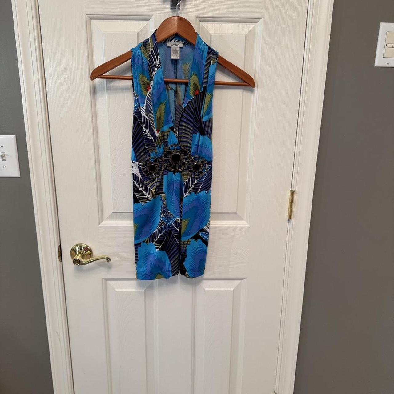 Cache Women's Top - Blue/Multi - XS – Cache blue … - image 3