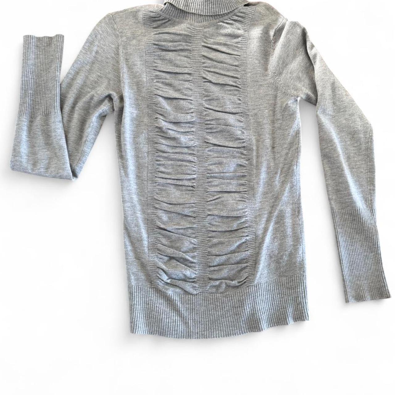 Cache Women's Top - Grey - S – Cache grey ruffle … - image 4
