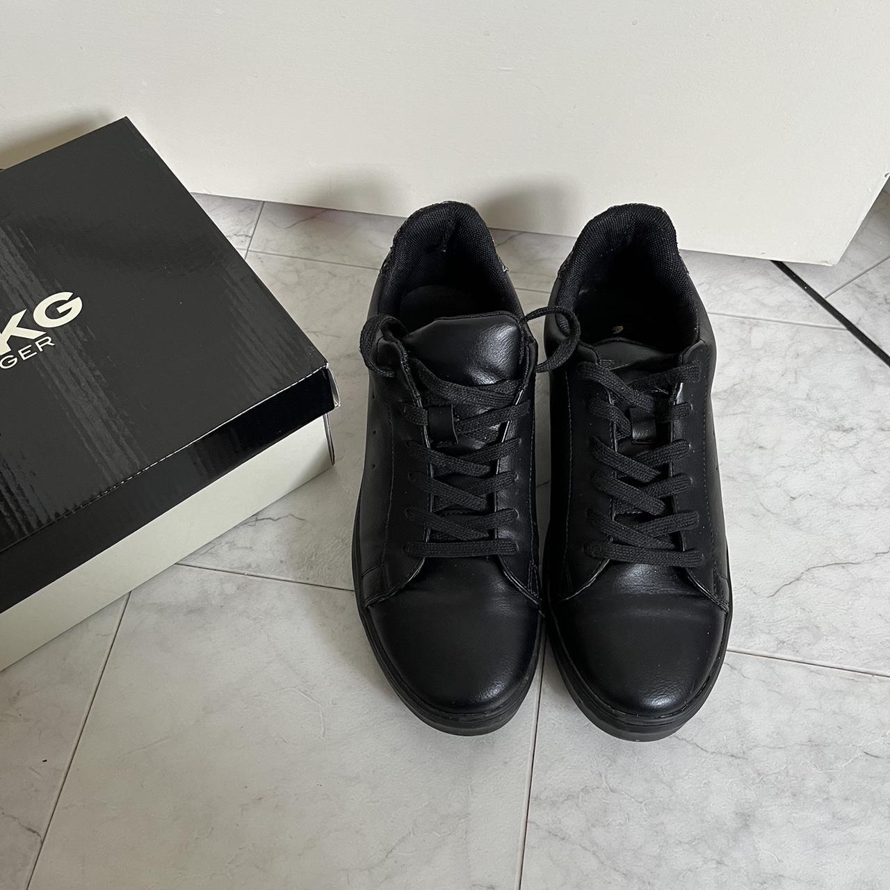 Kurt Geiger “Kingston black synthetic sneakers”,... - Depop