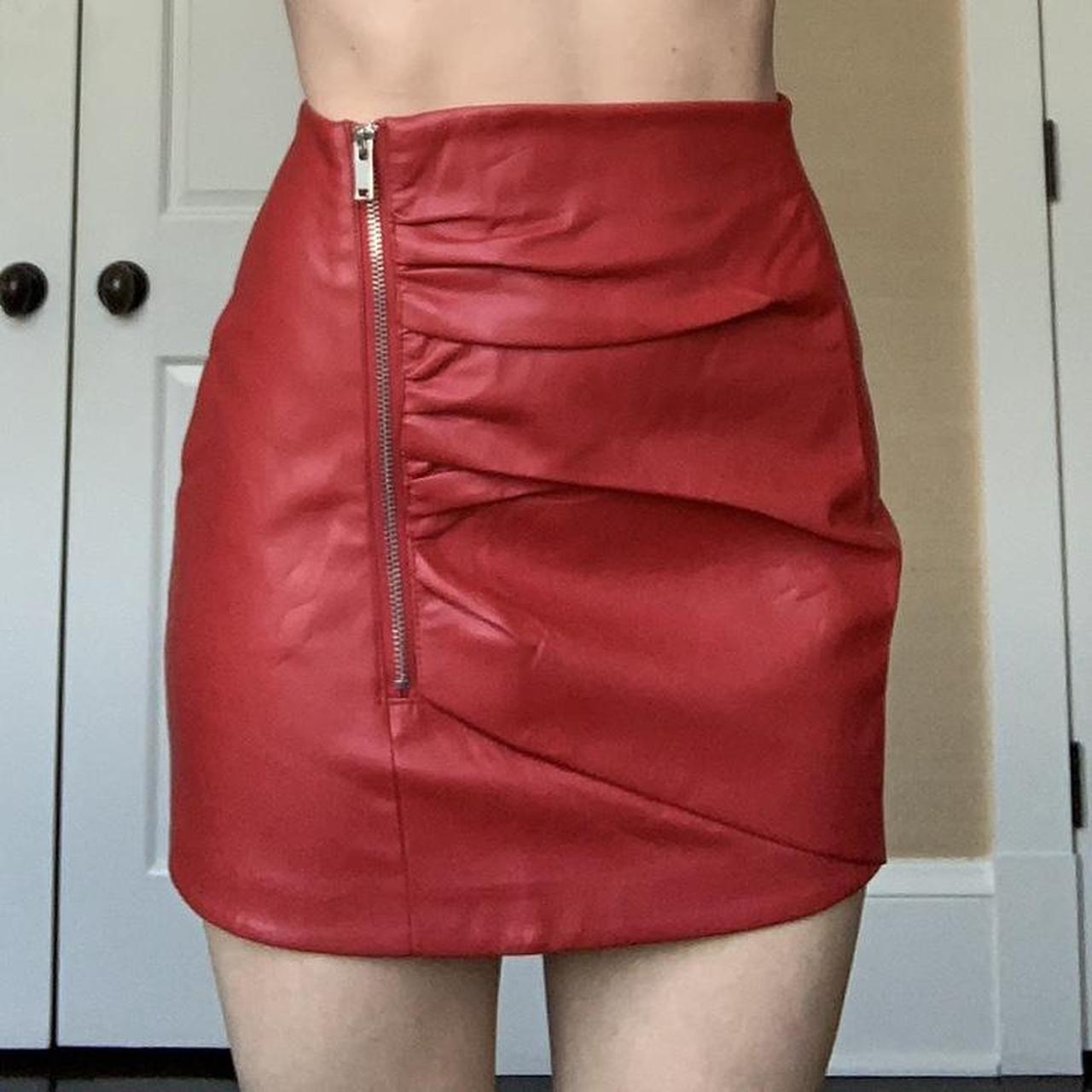 Bershka Faux Leather Above Knee & Mini Dresses for Women