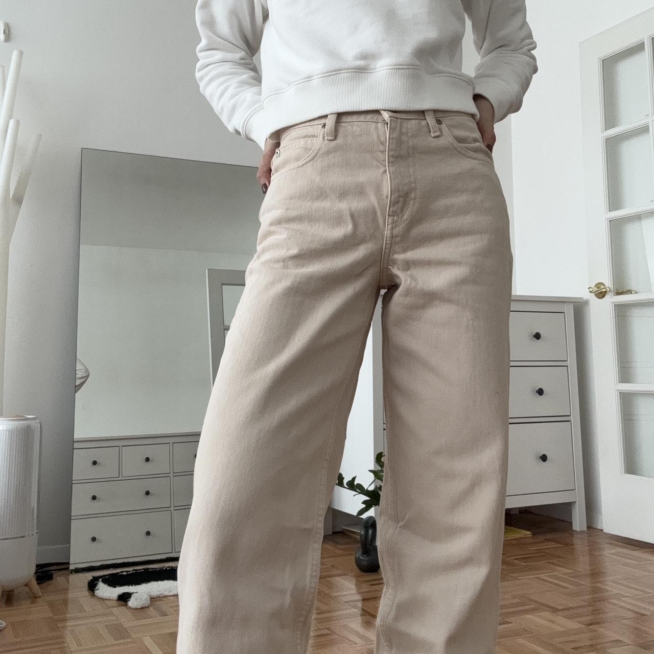 Uniqlo 100% cotton straight leg jeans Waist Depop