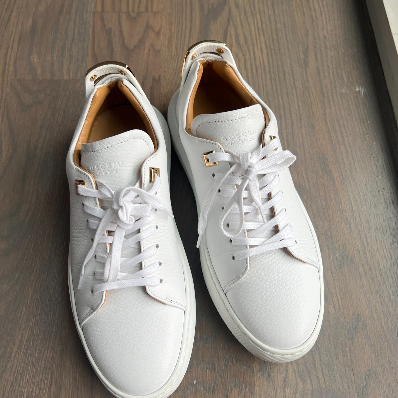 Buscemi Uno Low Alce White Leather Sneakers in great Depop