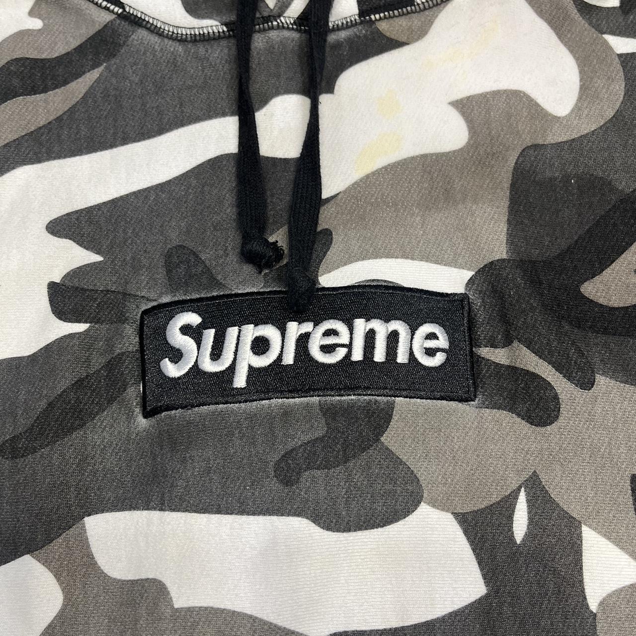 Supreme FW13 Snow Camo Box Logo Bogo Hoodie -Size... - Depop