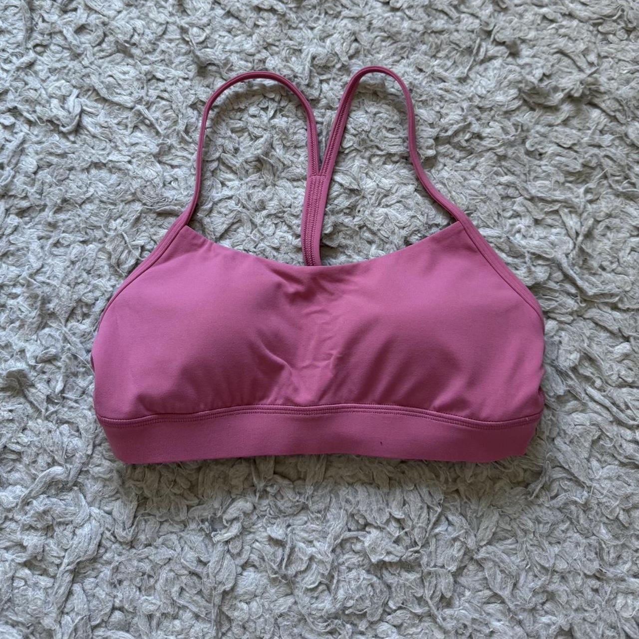 Lululemon Flow Y Nulu Bra Pink -no tags but never... - Depop