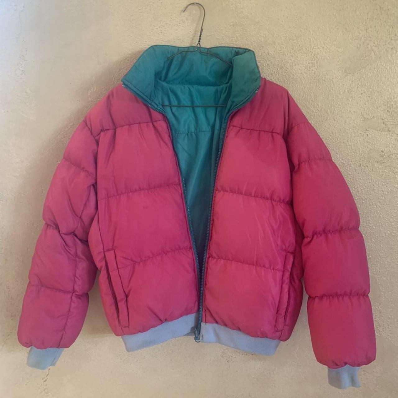 free shipping Vintage 90s reversible Columbia puffer... - Depop