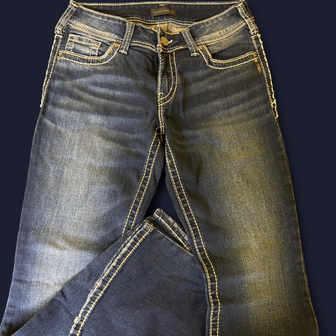 Silver Jeans Co. Women's Embroidered Jeans - Navy… - image 2