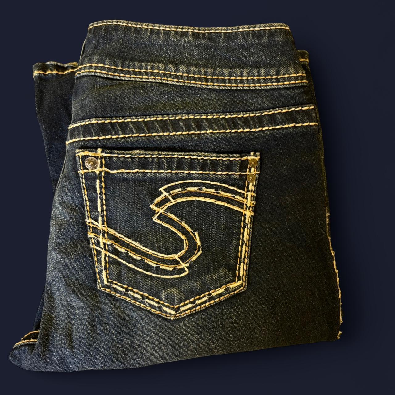 Silver Jeans Co. Women's Embroidered Jeans - Navy… - image 3