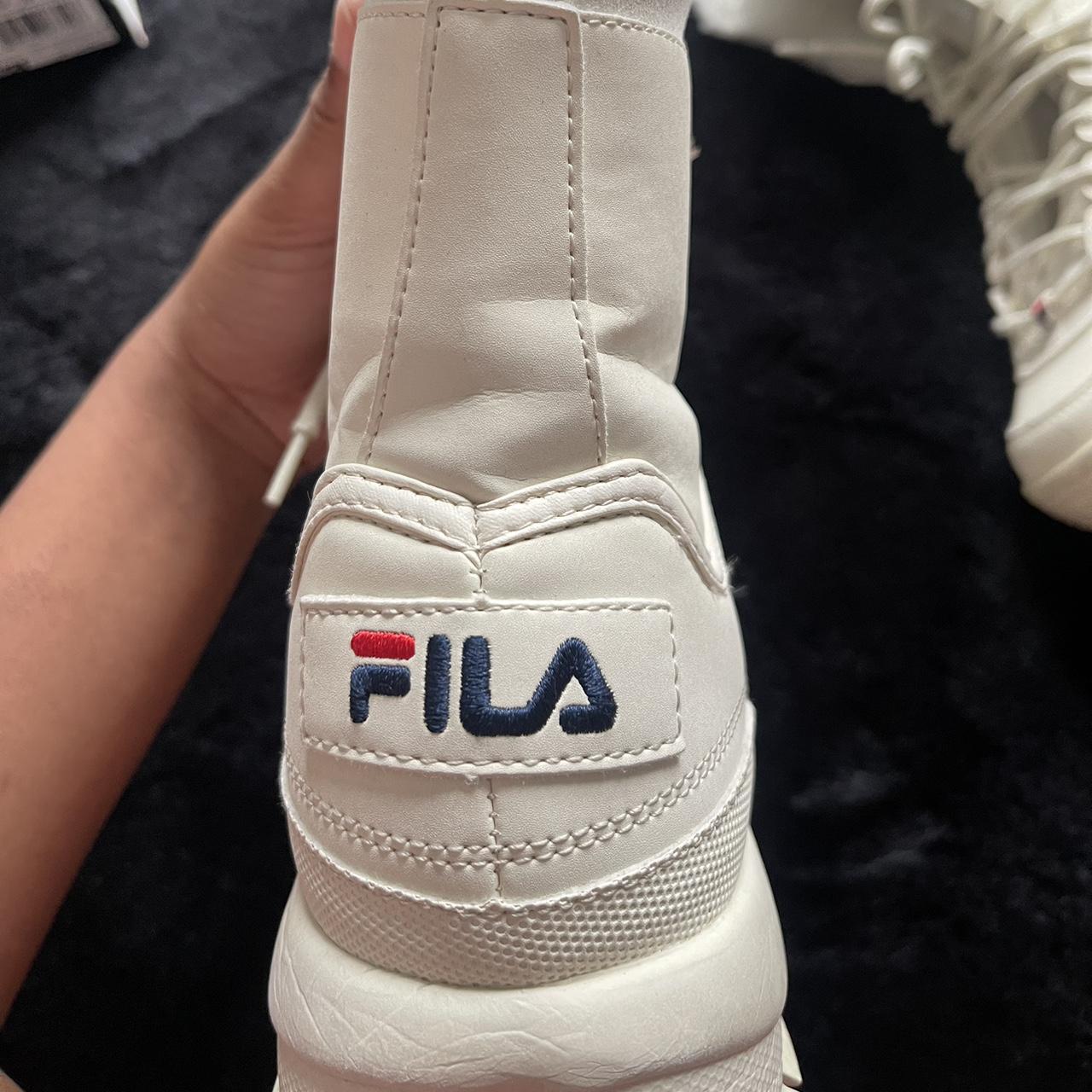 Fila clearance white boots