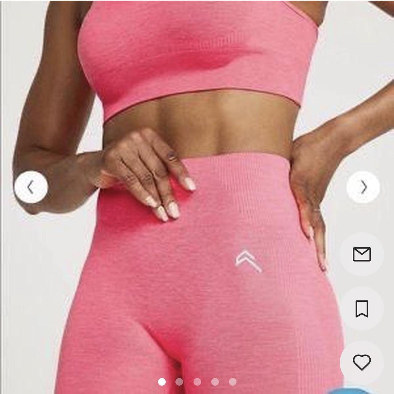 Pink oner active leggings in like new condition. - Depop