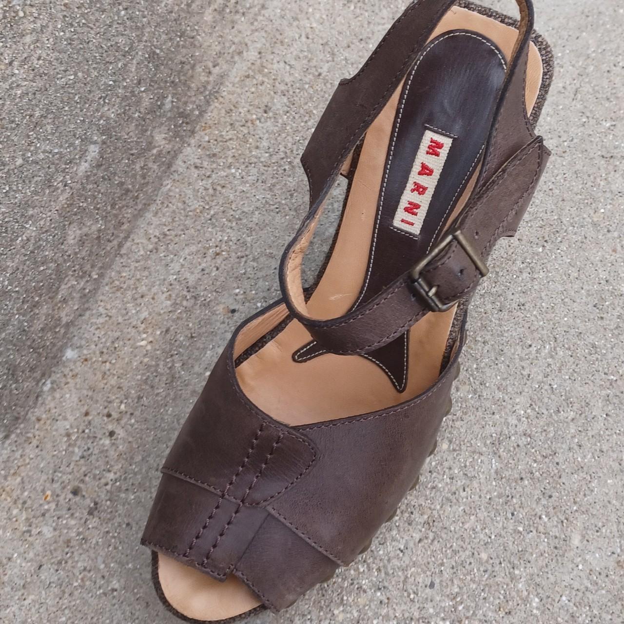 Marni Women's Brown Sandals | Depop