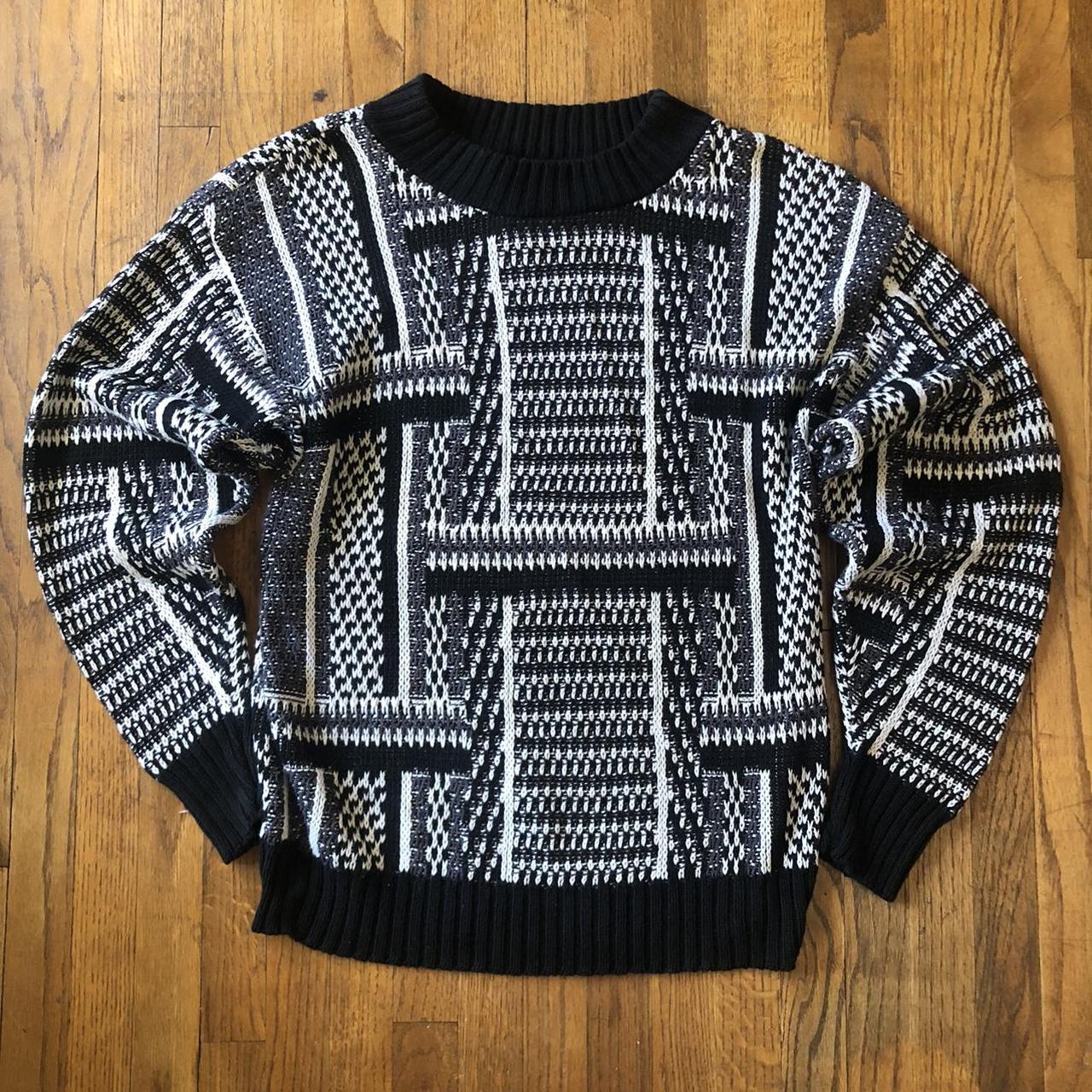 Vintage Knit Sweater Size Medium MADE IN THE USA 🇺🇸... - Depop