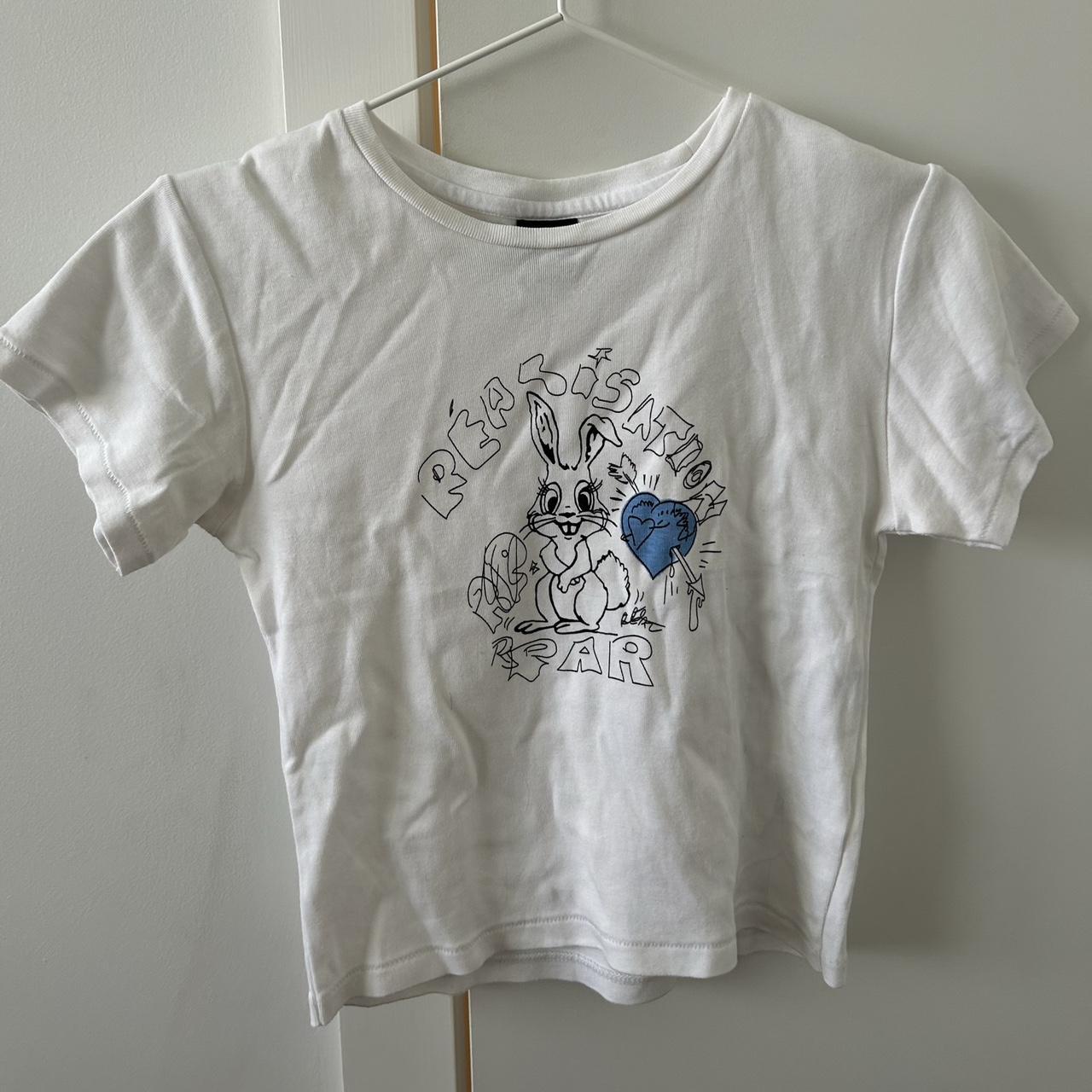 Realisation parr baby tee, worn like once, fits an... - Depop