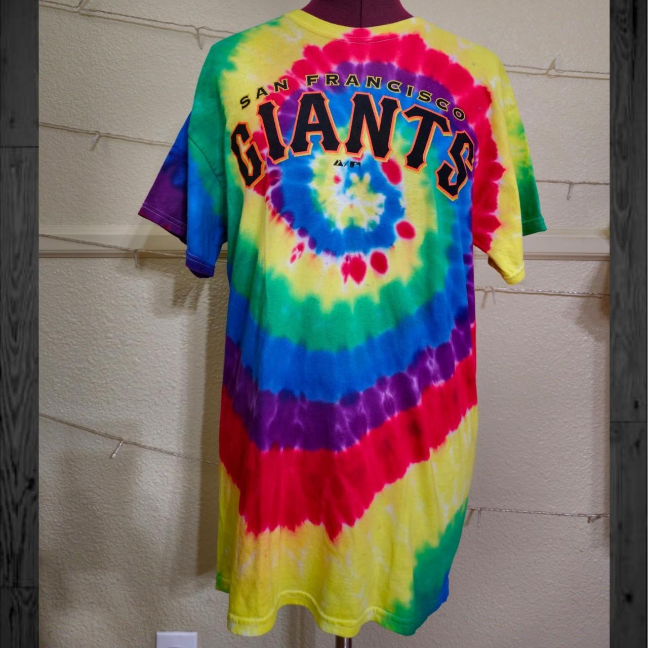 Tie Dye San Francisco Giants Baseball Shirt On the - Depop