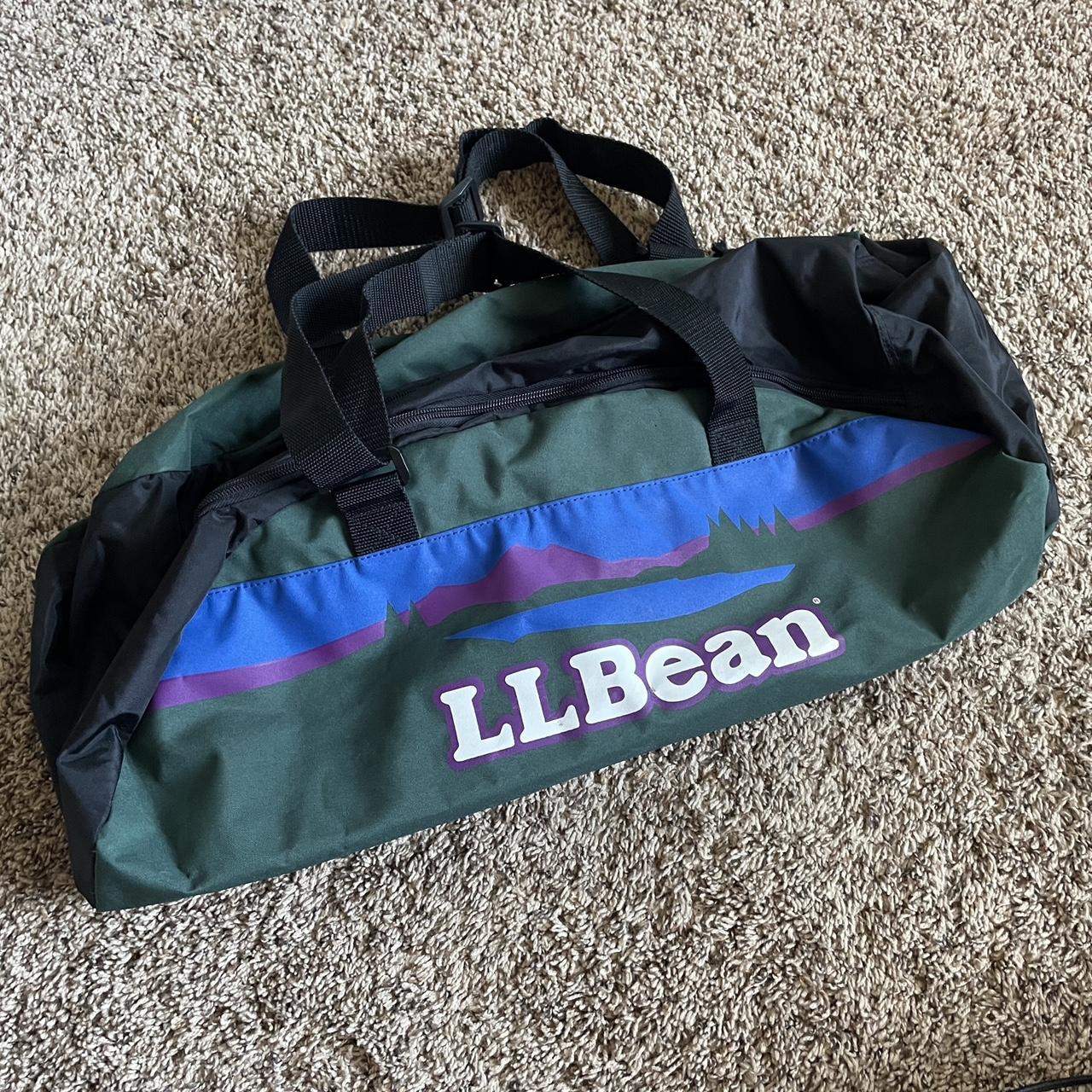 🤘🏼 Vintage 90s LL Bean Duffle Bag Sunrise over... Depop