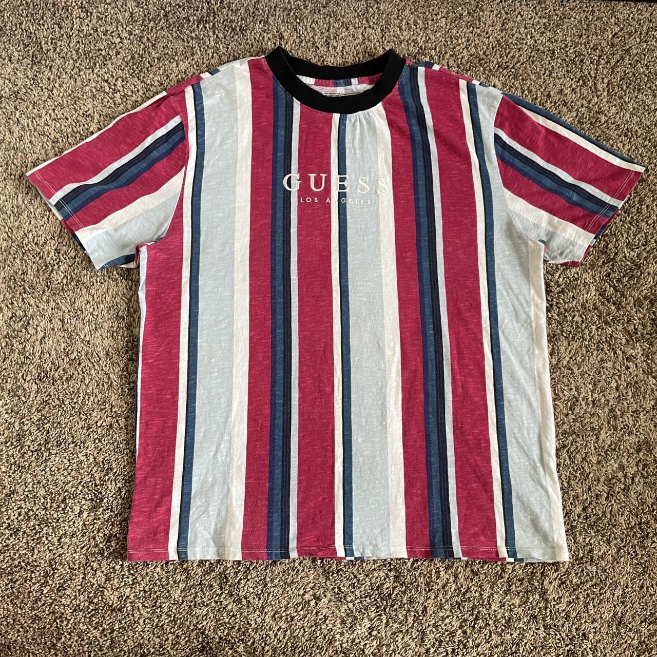 🤘🏼 Vintage Guess Originals Striped T-Shirt Classic... - Depop