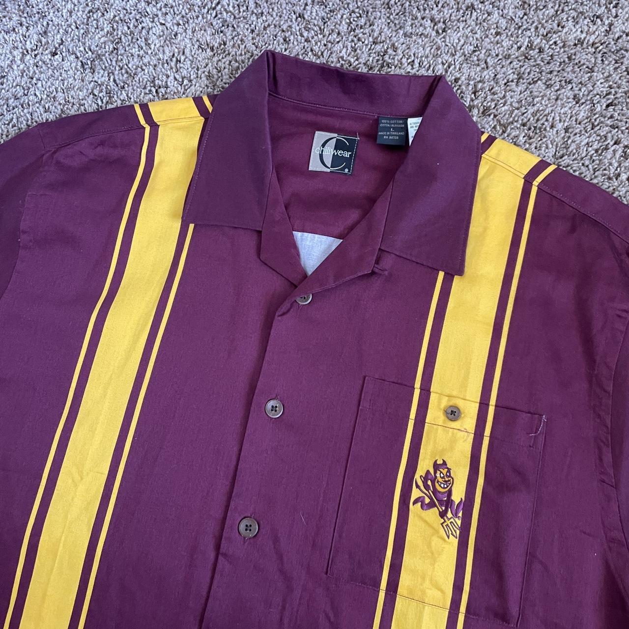 Burgundy and best sale yellow shirt