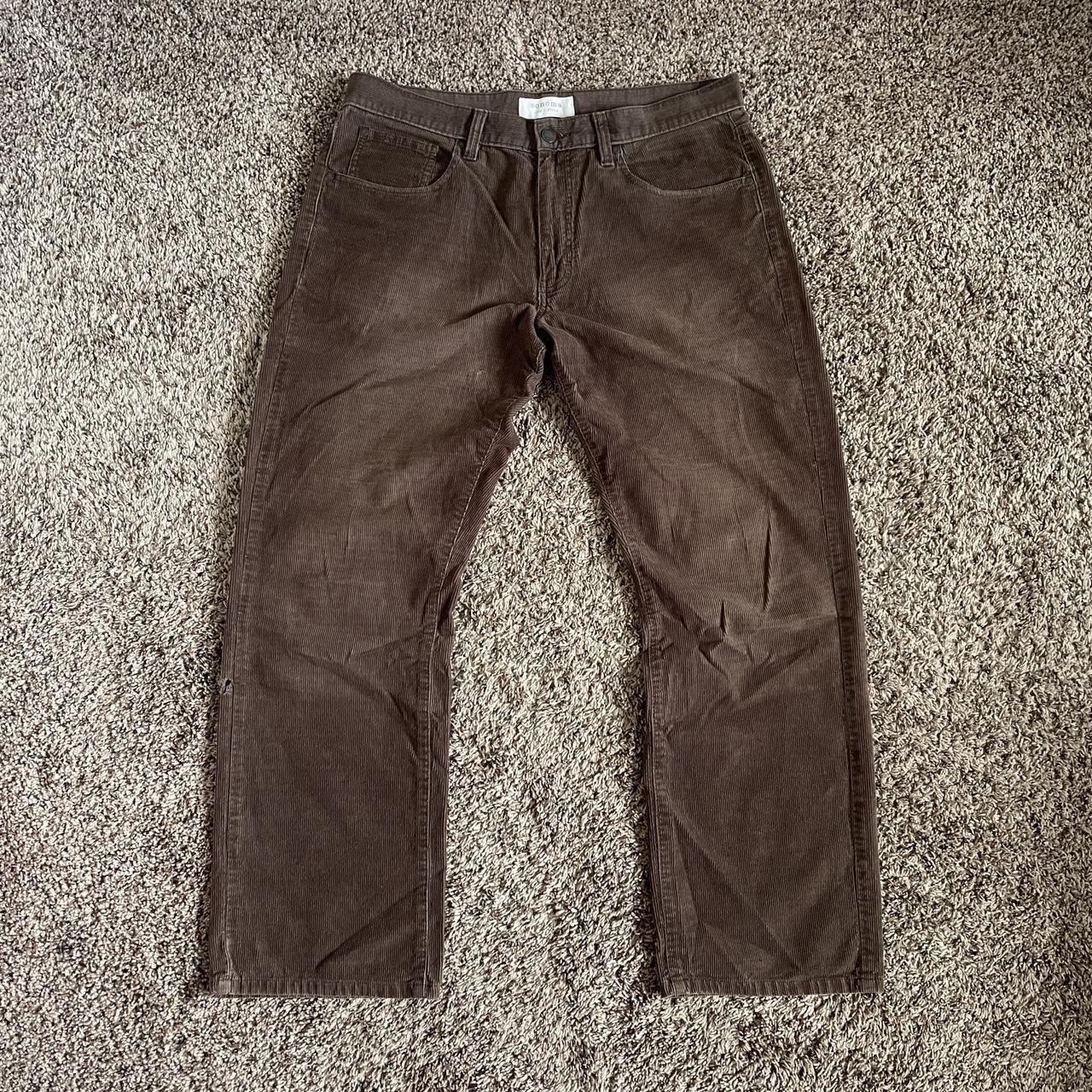 🤎🐻🥥 Sonoma Thin Corduroy Pants Preloved condition.... - Depop