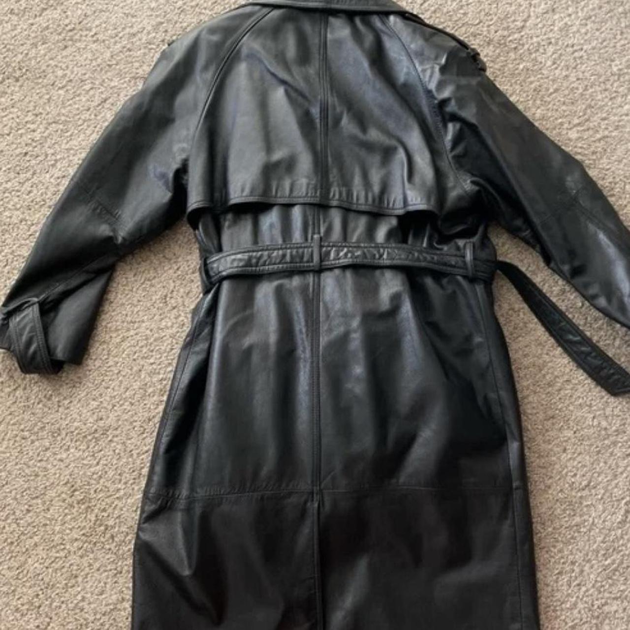 Vintage Wilson’s leather trench coat #vintage... - Depop