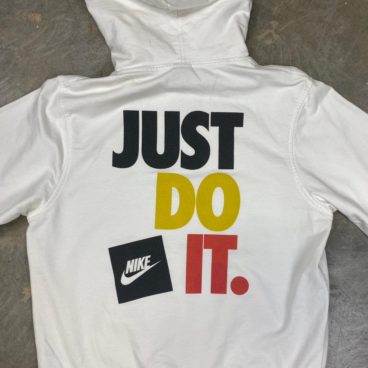 Nike White Just Do It Hoodie S Size M Size