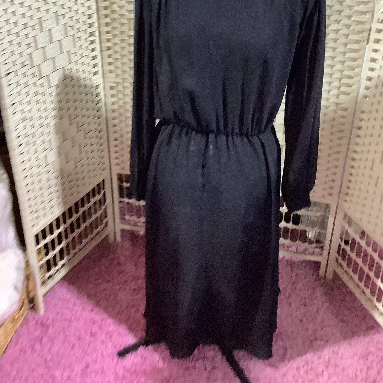 Vintage 1980s sheer fabric black dress Would need... - Depop