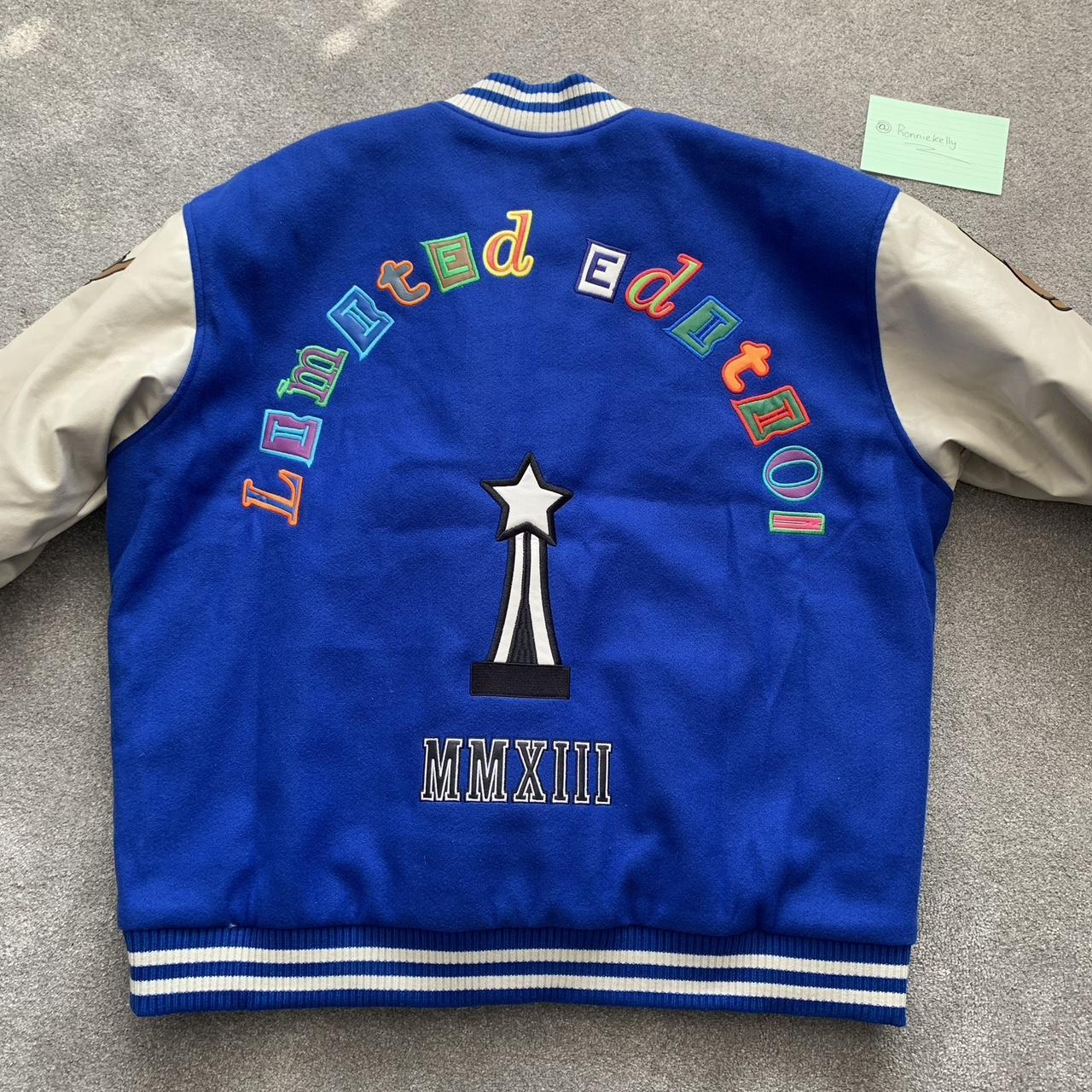 🌎 BoohooMan Varsity hoodie 🎨 Brown, cream, beige 📏... Depop