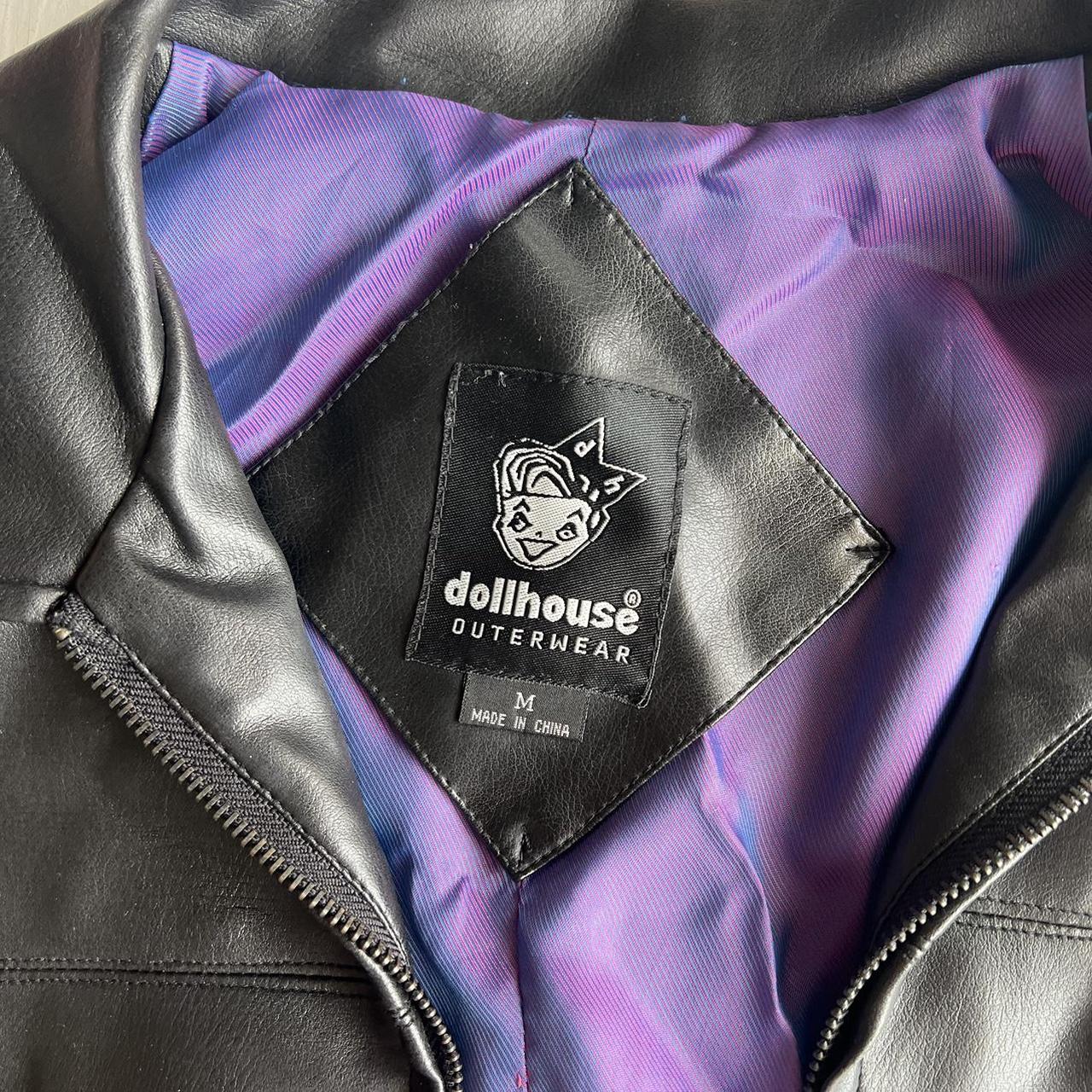 Dollhouse Women's Black and Purple Jacket Depop