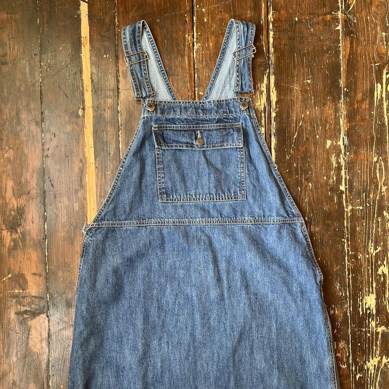 True Vintage Denim Overall Dress Moving Sale Depop