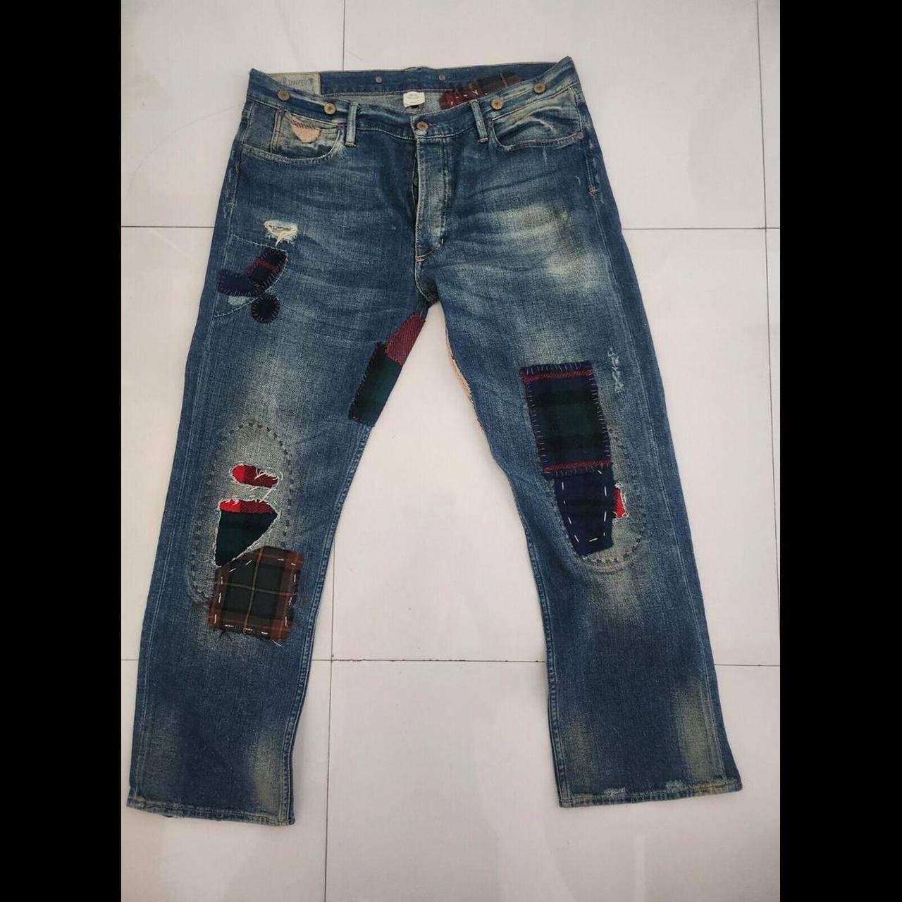 Polo patchwork pants best sale