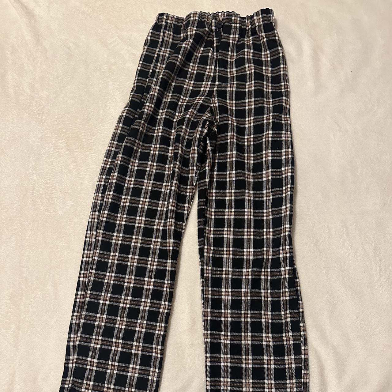 brandy melville plaid pants - Depop