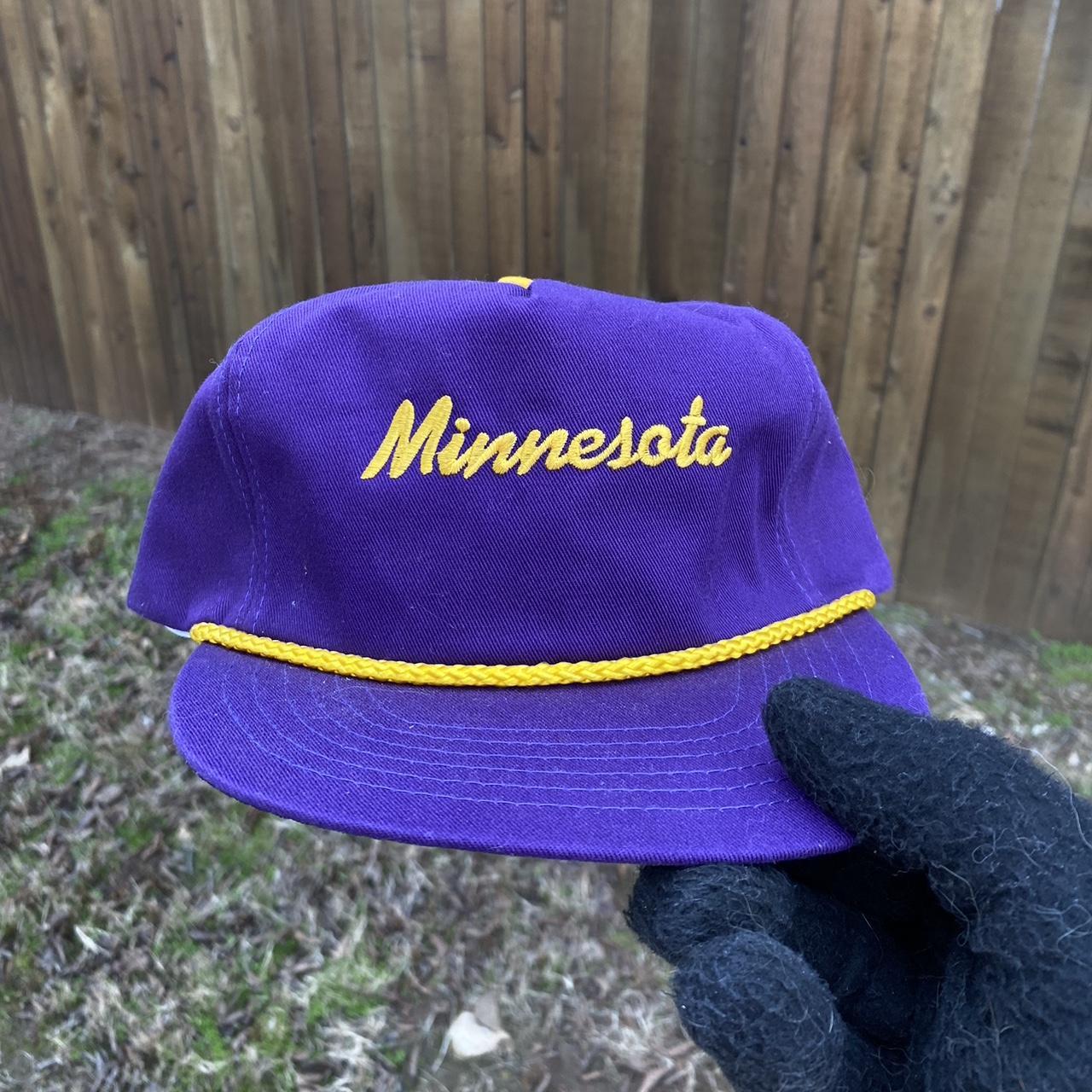 Vintage Minnesota Vikings Trucker Hat With Rope In - Depop