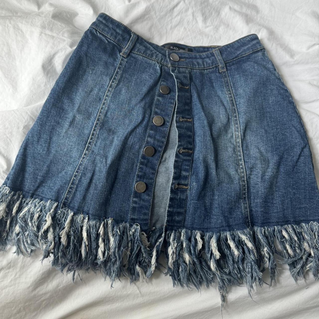 Black label jean skirt best sale