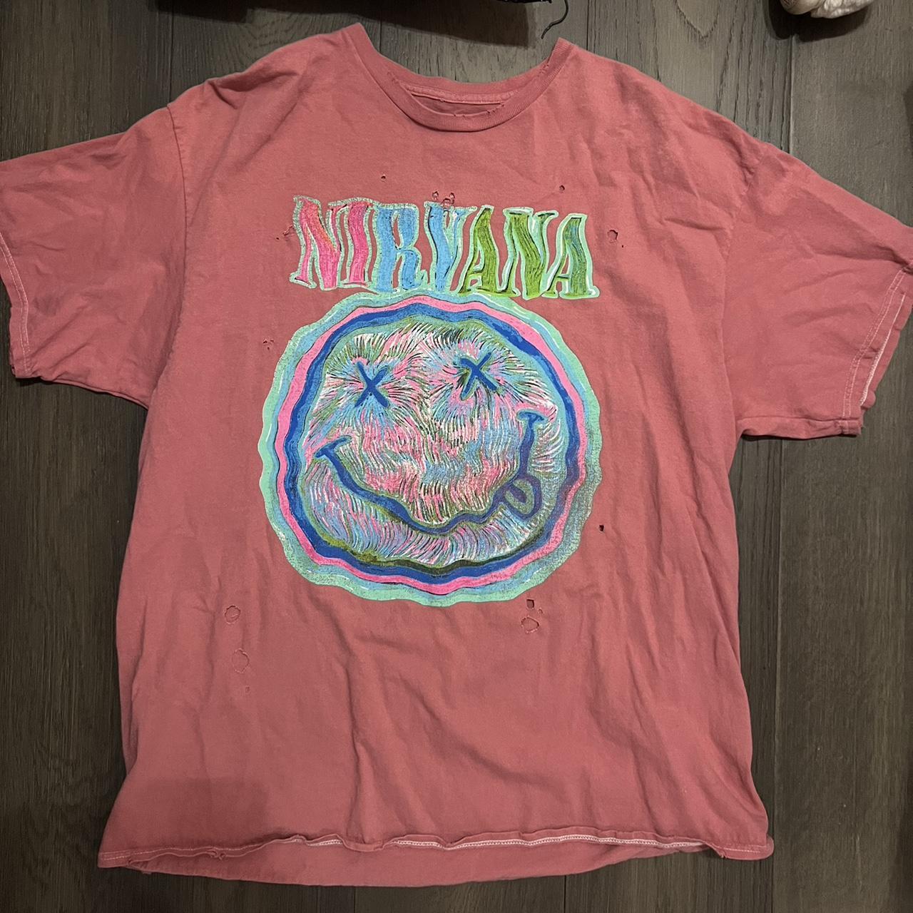 urban outfitters nirvana t shirt small oversized fit Depop