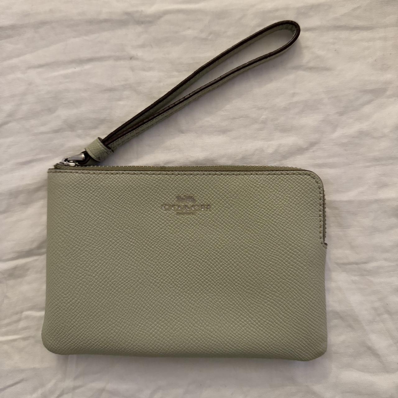 Coach mint popular green wallet