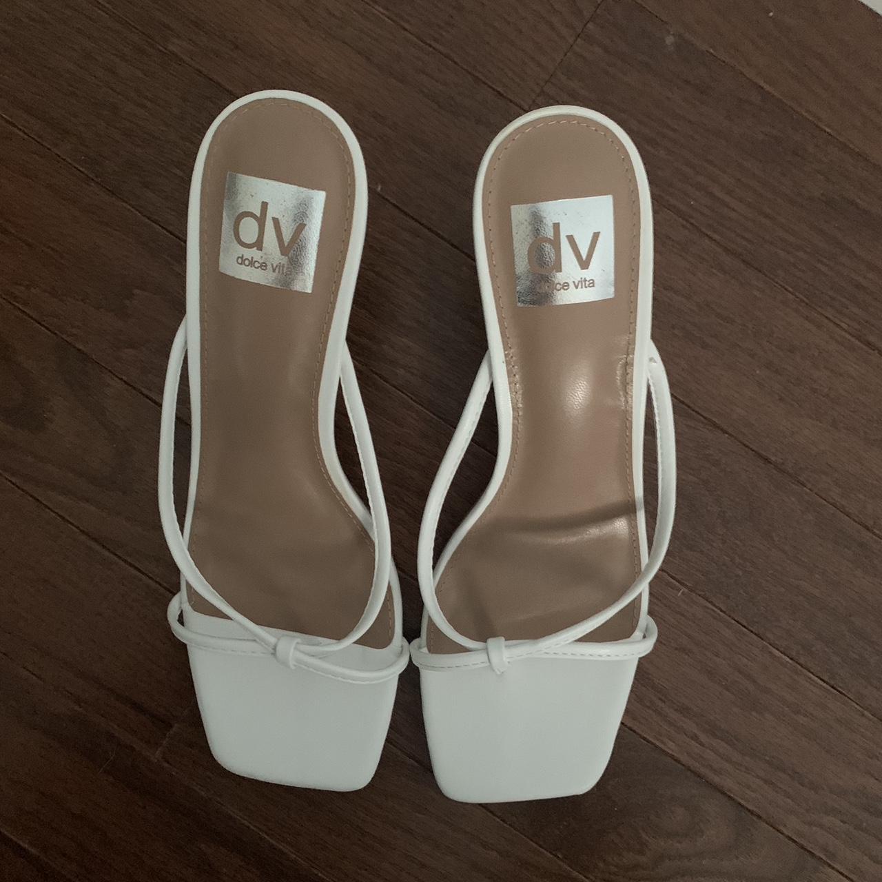 Dolce Vita Women S White And Tan Footwear Depop