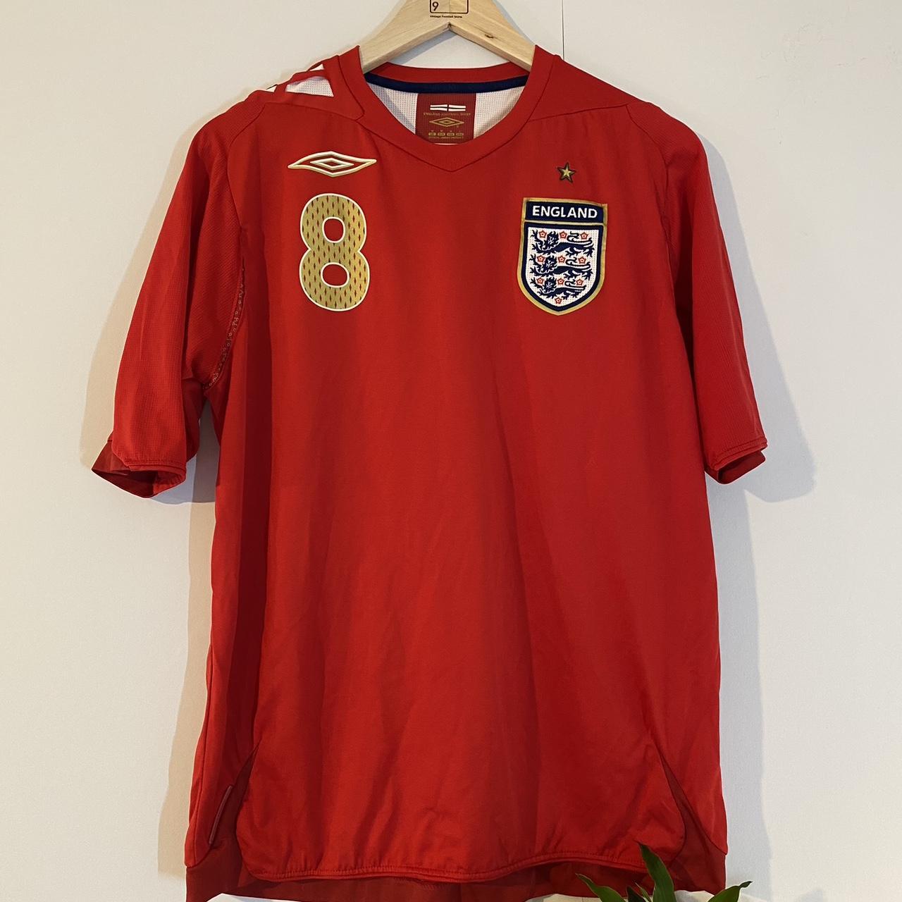 England 2006-08 Away Shirt - Lampard 8. Size -... - Depop