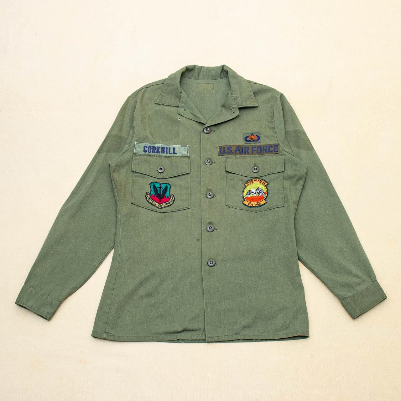 口コミ・レビュー評価が高いおすすめ人気商品の通販 70s Vintage Depop | - Shirt Utility Dura-Press OG-507 USAF ジャケット・アウター