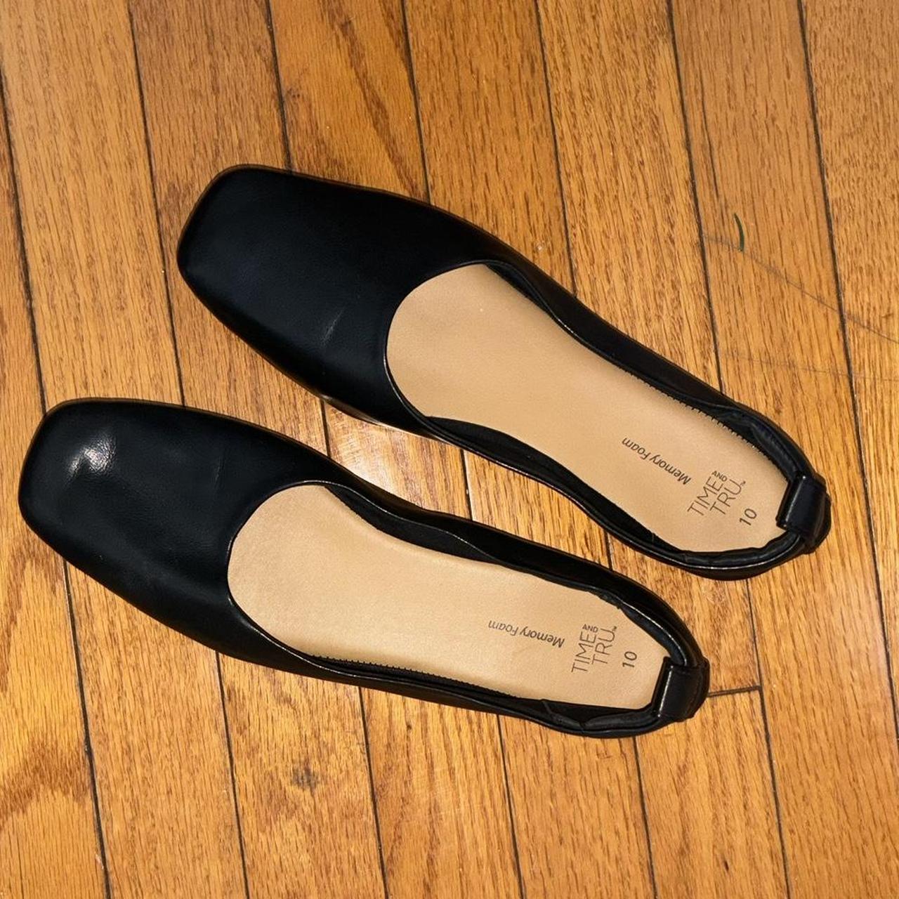 Womens black best sale flats size 10