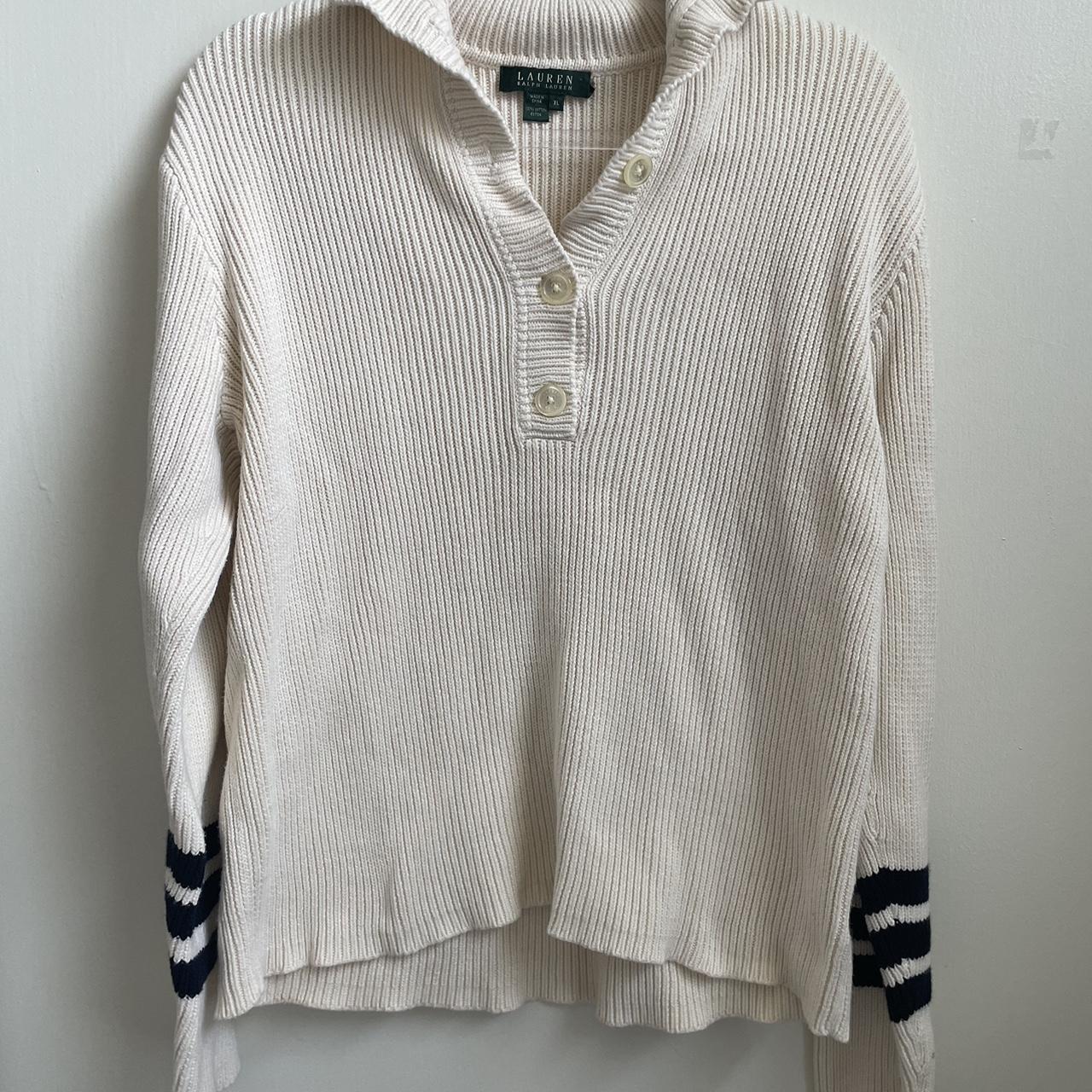 Ralph Lauren CableNet sweater I’m a small it was... - Depop