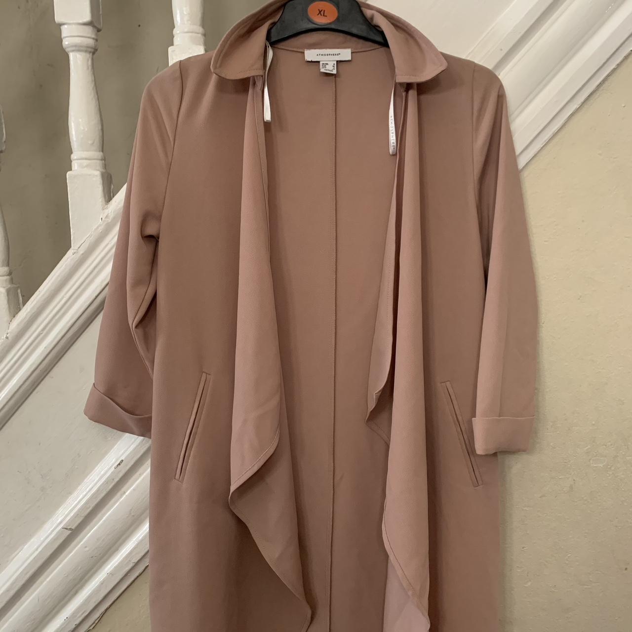 ATMOSPHERE Blush pink colored “trench ?” Coat - size... - Depop