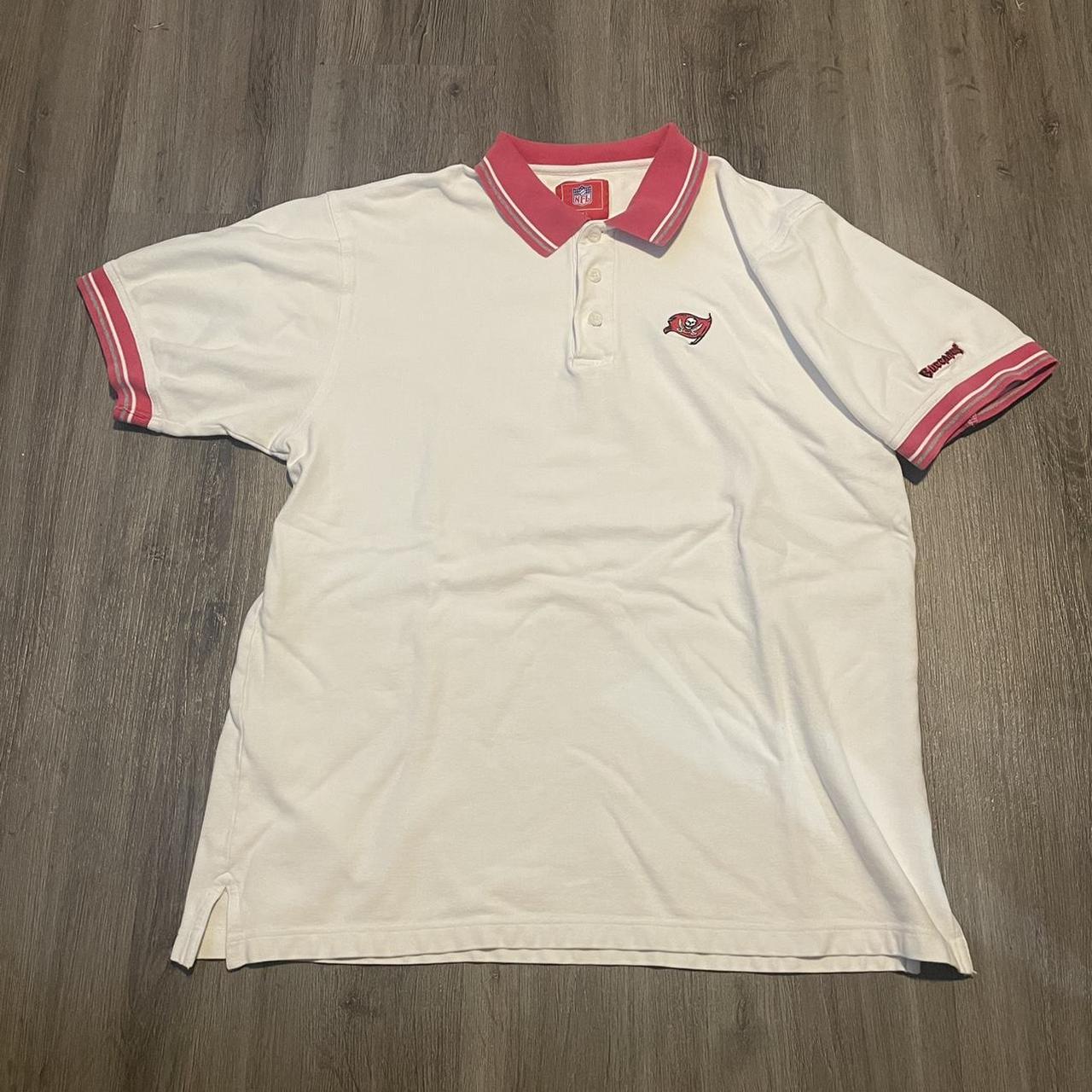 Vtg Tampa Bay Buccaneers nylon mesh shirt Polo LARGE - Depop