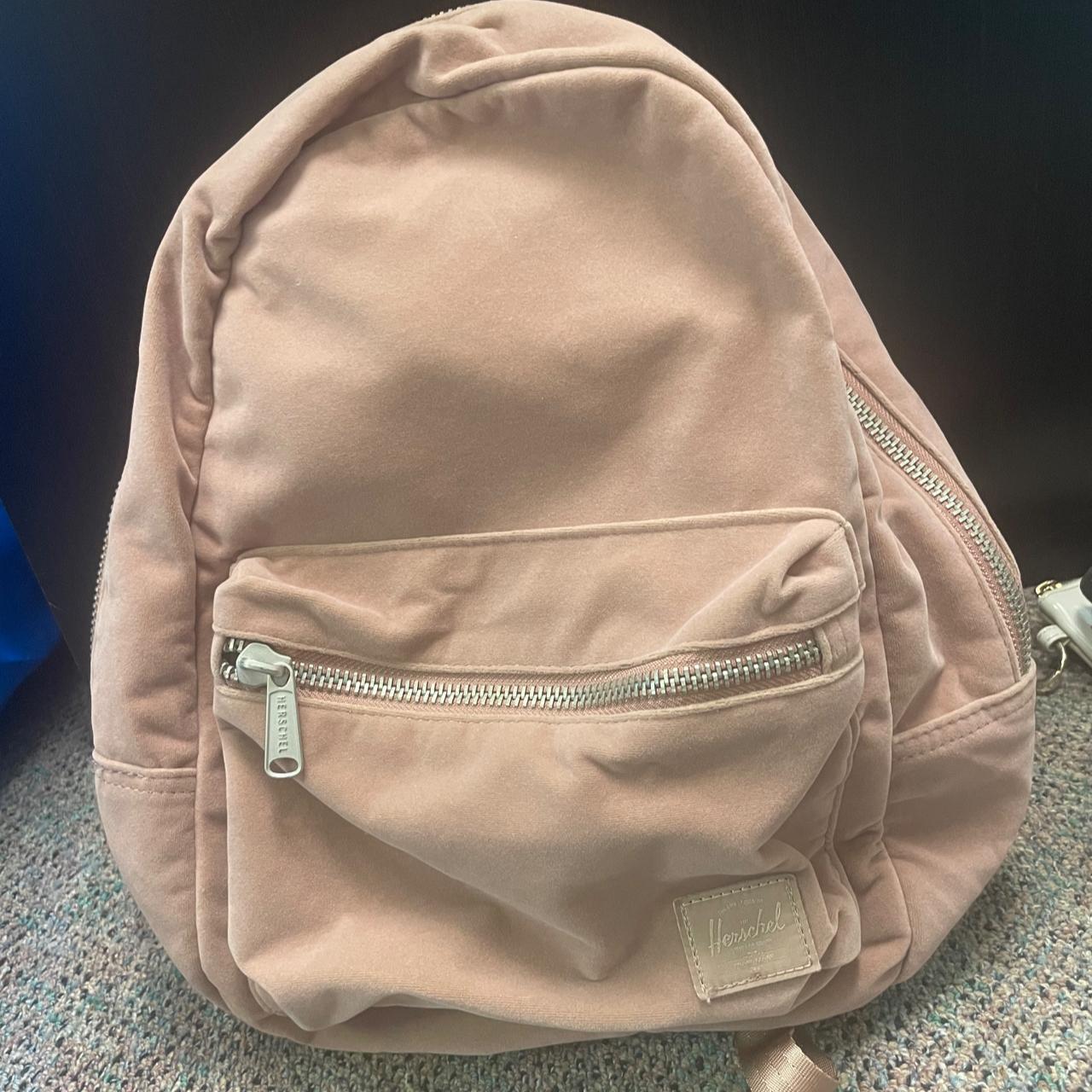 Herschel Velvet Backpack light/muted... Depop